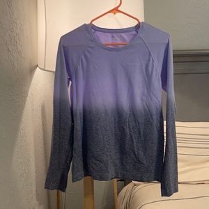 Workout Purple Ombré Long Sleeve